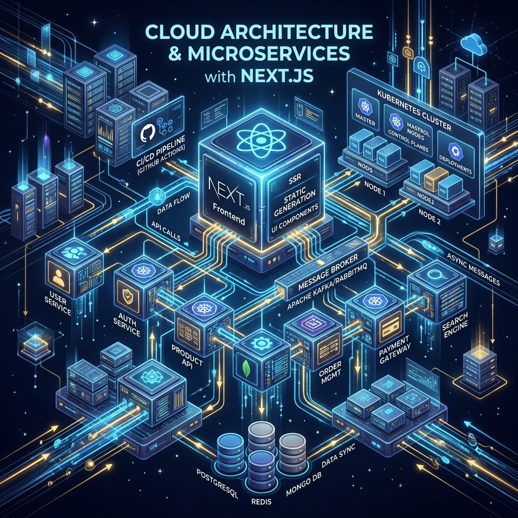 معمارية الخدمات الميكروية (Microservices) والتوسع في السحابة مع Next.js و Node.js